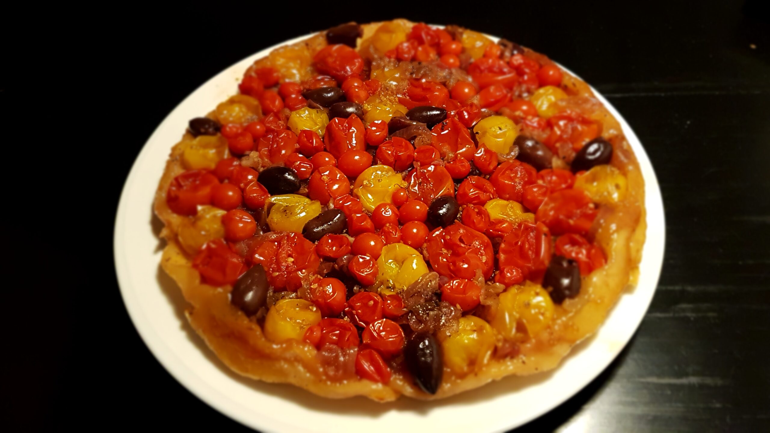 Tomato tarte tatin